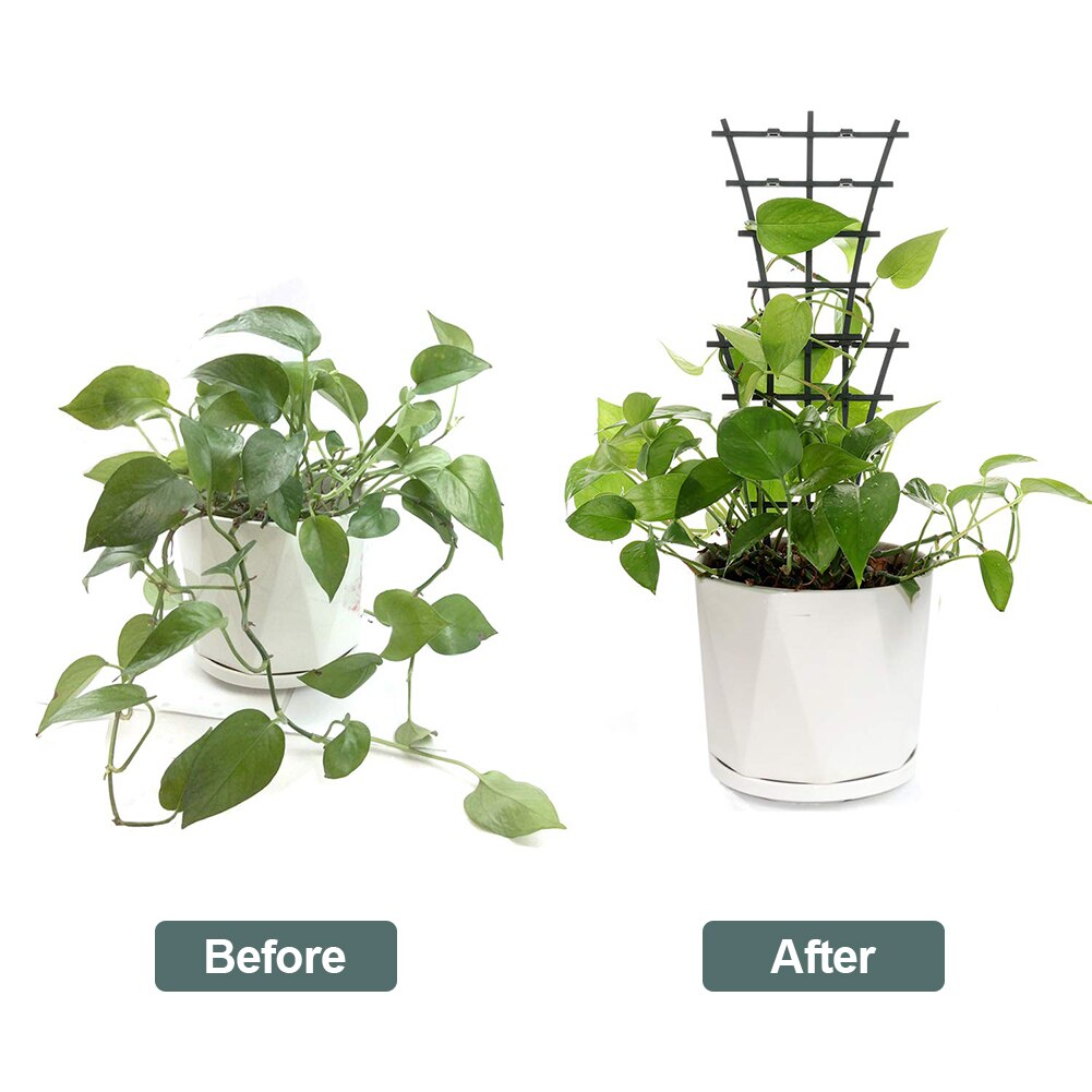 DIY Garden Plant Climbing Vegetables Trellis Plastic Mini Superimposed Potted Plant Support Garden Trellises for Potted Climbing