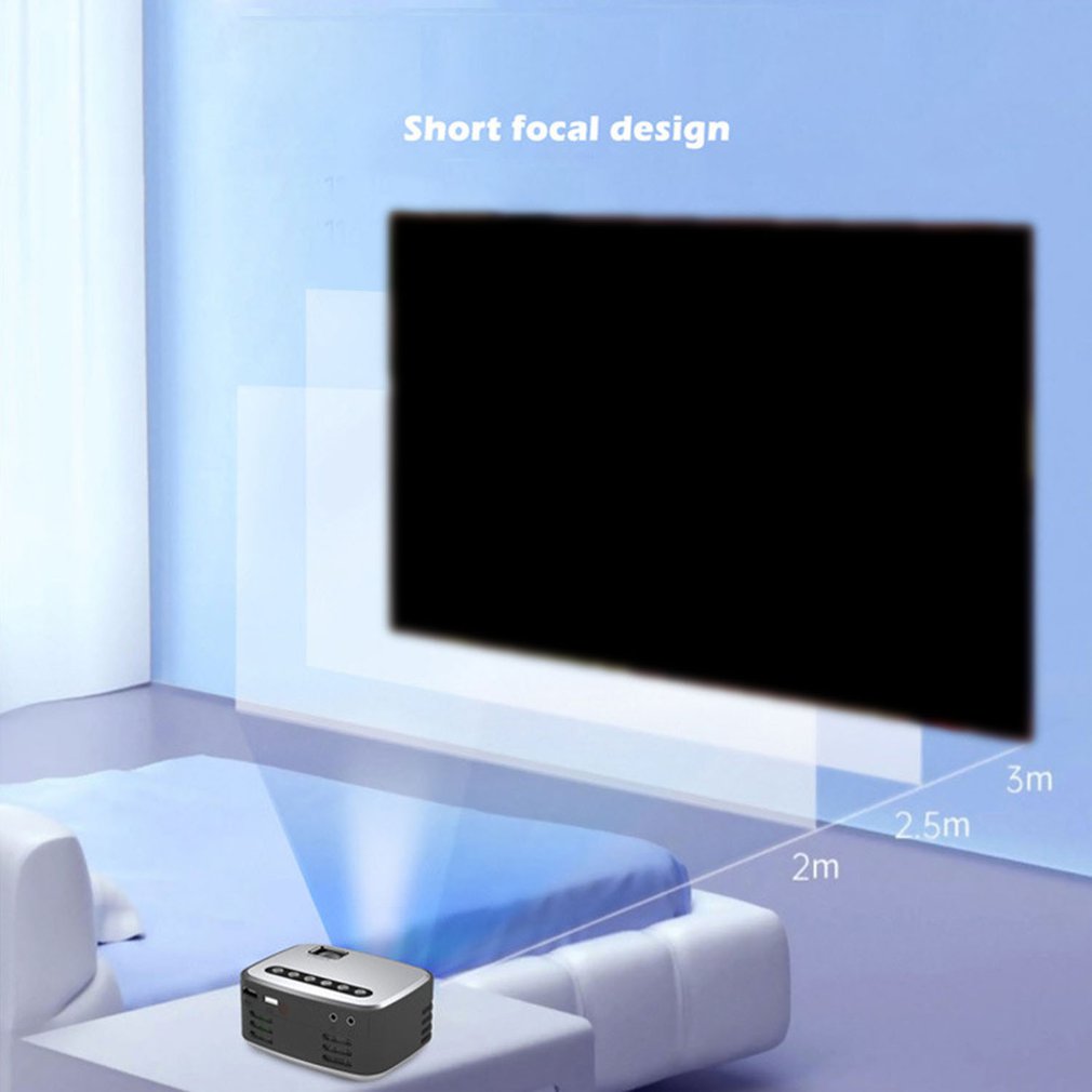 Mini Draagbare Projector 1080P Hd Led Home Media Video Player 320X240 Pixels Draagbare Kind Projector Video Beamer