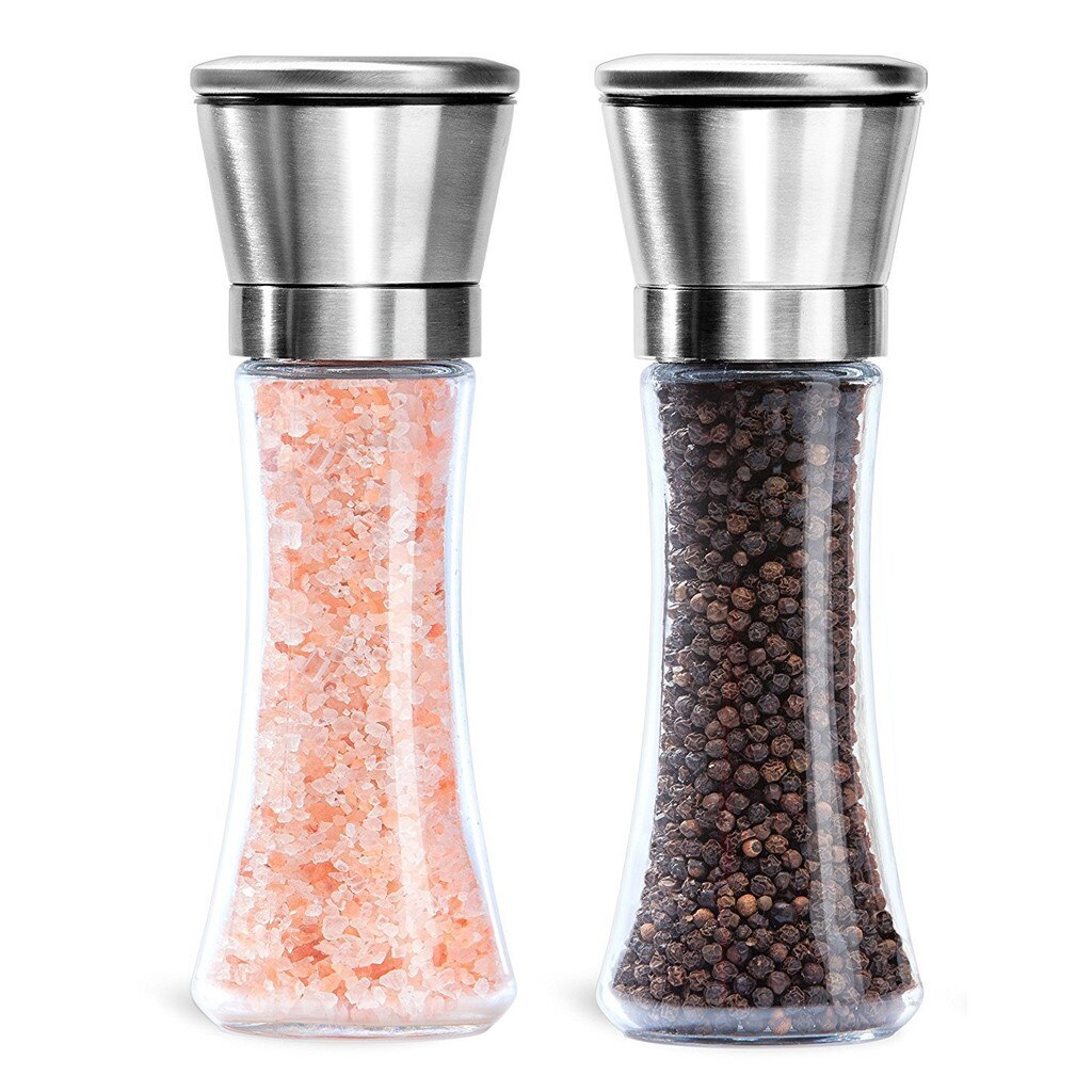 Grinder Pepper Mill Hourglass Shape Spice Grinder Shakers Kitchen Tools Cooking Herb & Spice Kitchen Salt And Pepper Tools #jsw