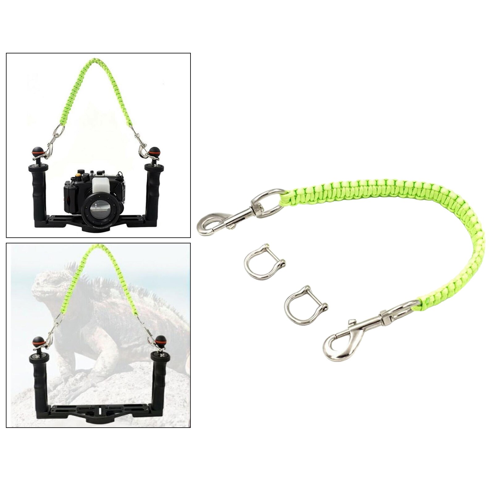 Duiken Camera Waterdichte Case Handvat Touw Riem Onderwater Fotografie
