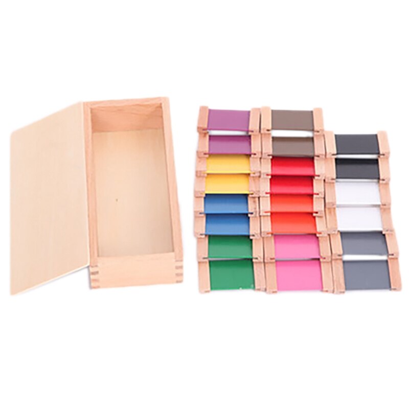 Zintuiglijke Materiaal Leren Kleur Tablet Box 1/2/3 Hout Voorschoolse Training Kinderen Speelgoed: B