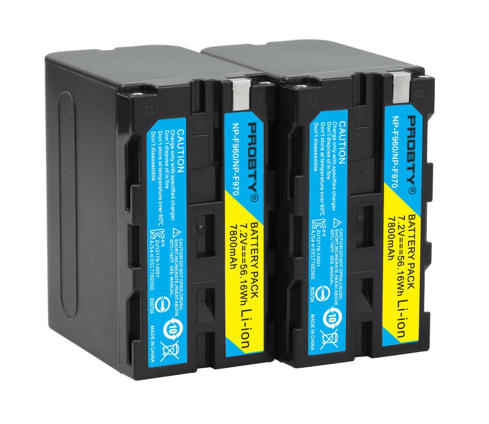 Np  f960 np f970 np-f960 np-f970 f950 batteri + ledet usb-lader til sony plm -100 ccd-trv 35 mvc -fd91 mc1500c l10 tr555 vx2200e d77: 2 stk batteri