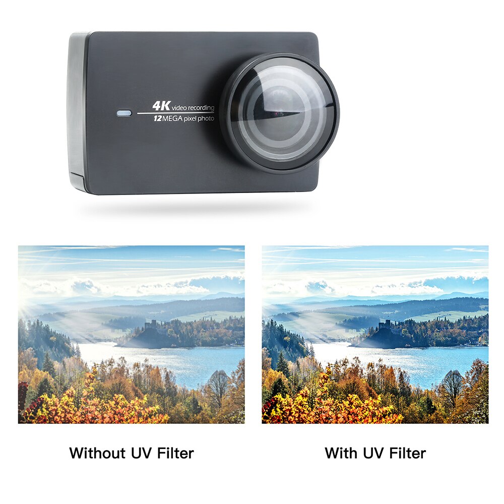 Étui de cadre de protection pour Xiaomi Yi 4K 4K + Yi Lite caméra d'action avec boucle à dégagement rapide