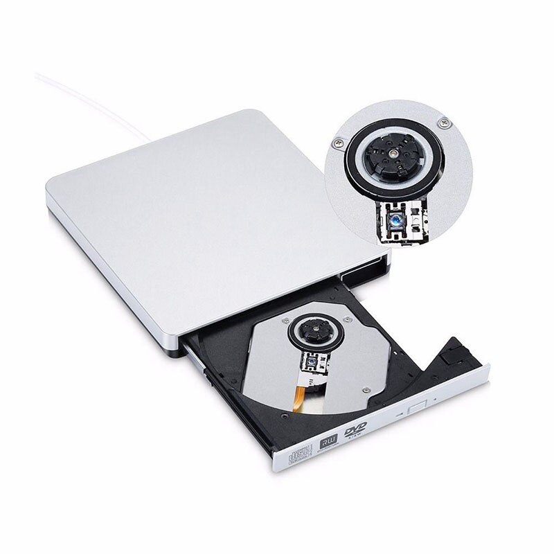Newly USB External DVD CD RW Disc Writer Player Drive for PC Laptop