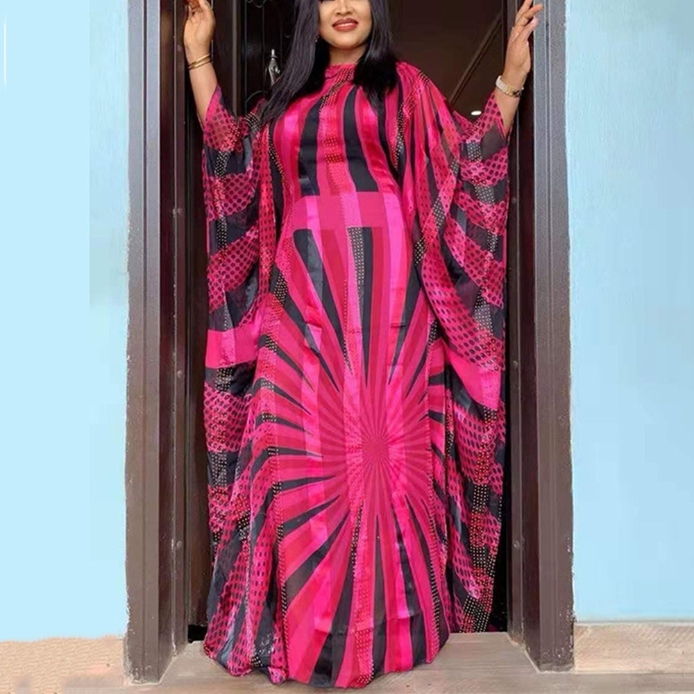 neue Gelb Großen Sommer Chiffon Kleid Afrikanische Frauen dashiki Punkt Plus Größe Vestidos 2 einstellen Kleid Africaine Femme kleidung