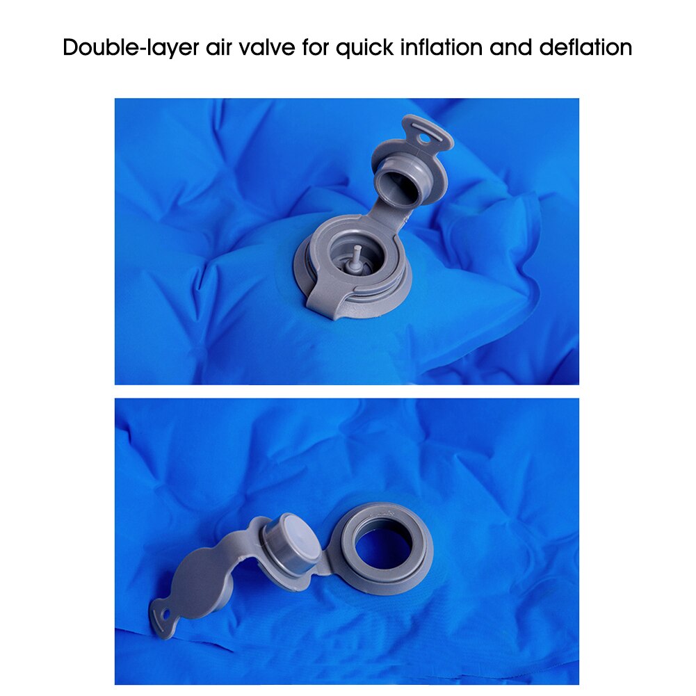 Camping Mat Self Inflatable Mattresses Camp Inflatable Mattress Outdoor Mat Tent Mat Sleeping Pad Hiking Trekking with Pillow