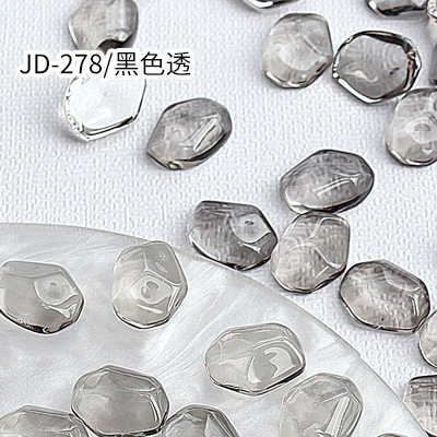 20 piezas brillo Aurora AB ondulación hielo cubo translúcido superficie irregular joya de cristal decoración de uñas diamantes de imitación dijes de manicura: Verde