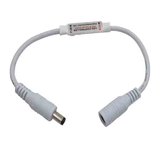 5V-12V-24V DC led strip RF wireless mini remote frequency smooth dimmer DC & Wire connector brightness adjust 12V led controller: DC Connector