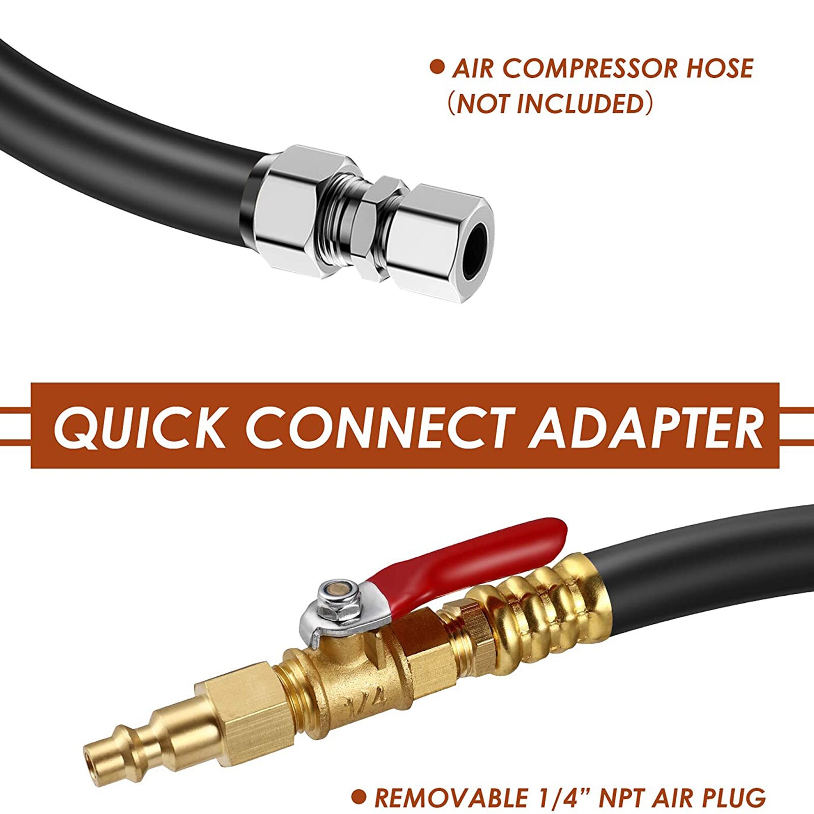 Blowout Adapter Sprinkler System Blowout Prevention Adapter Air Compressor Kit Quick Connection Plug Water Spray Accessories