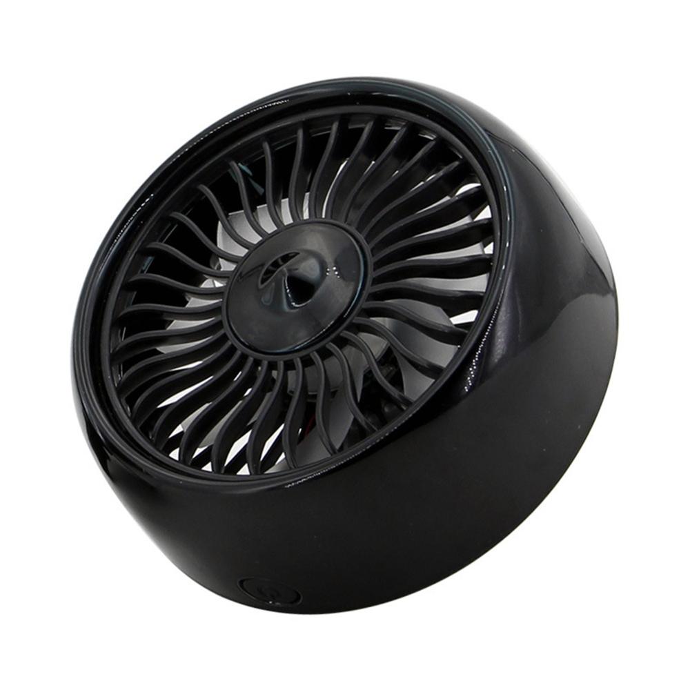 12V Electric Car Fan 360 Degree Rotatable 2 Speed Dual Head Car Auto Cooling Air Circulator Fan for Van SUV RV Auto: Air Black