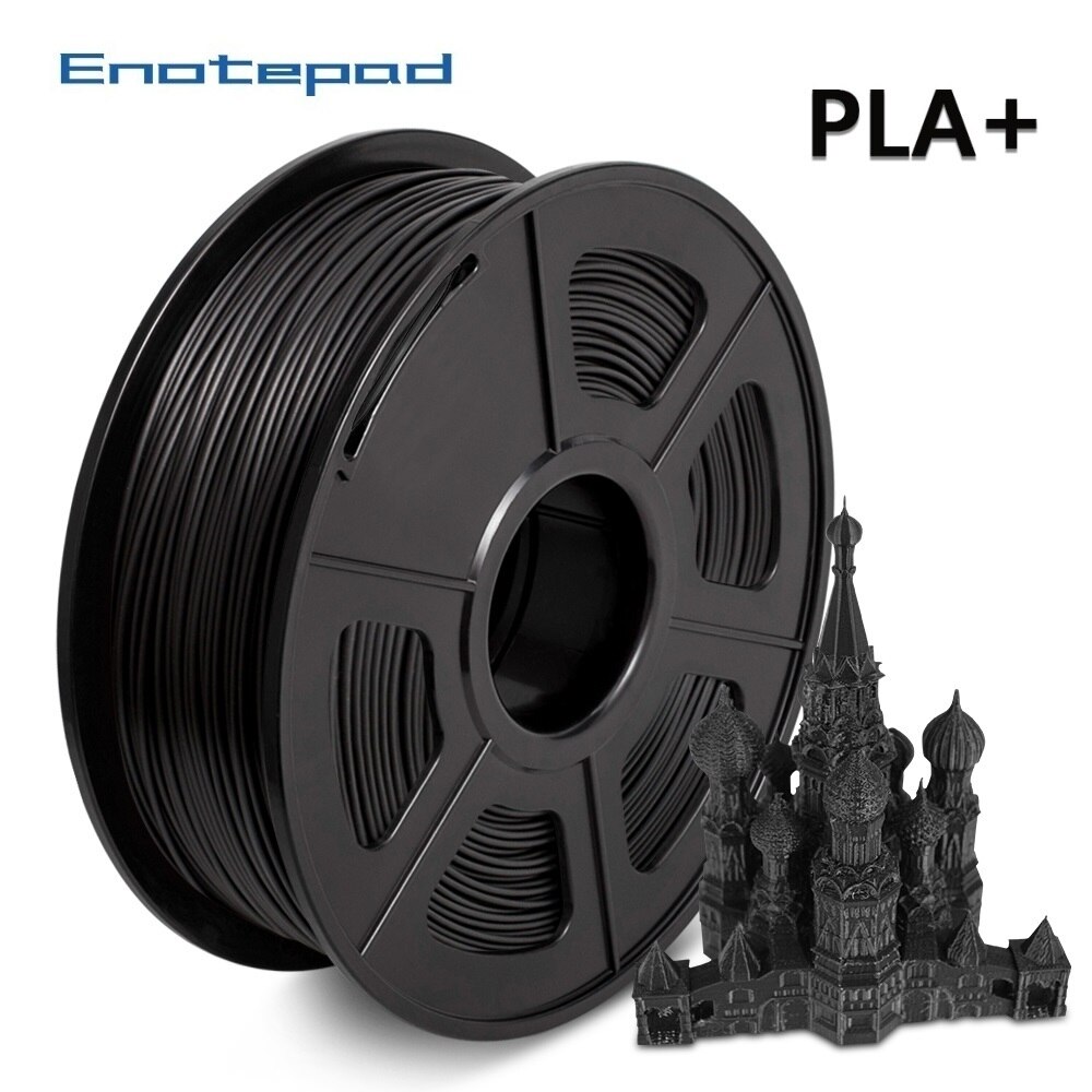 Enotepad 3D Printer Filament Pla +/Pla 1.75Mm 2.2 Lbs 1Kg Spool 3D Afdrukken Materiaal Voor 3D printers En 3D Pennen: PLAPLUS-BK-1KG