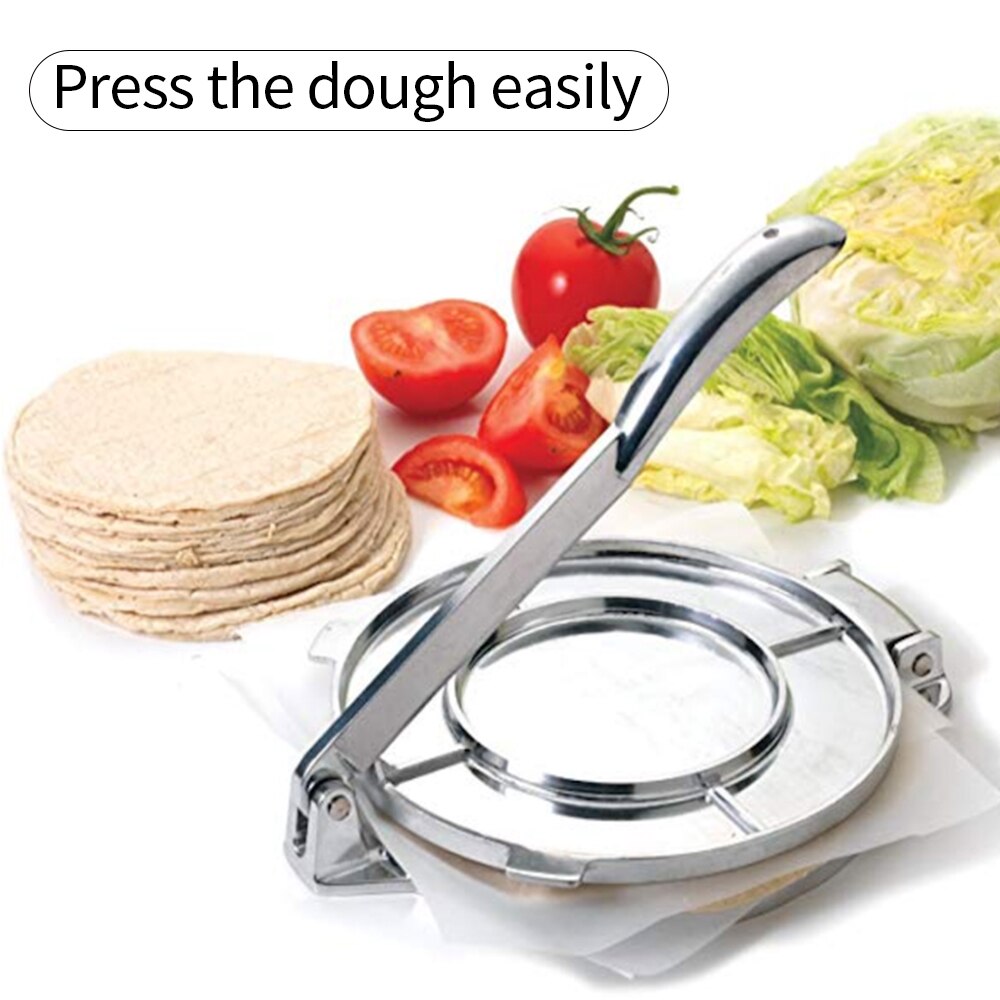 Presse à Tortillas En Aluminium - Facile à Utiliser, Durable, Pour Tortillas Maison