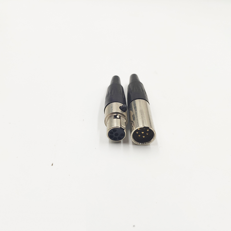 Mini XLR Mikrofon Audio- Anschlüsse 3/4/5/6/7 Stift Kanone Mic Mikrofon Mini XLR männlich Weiblich Stecker Kleine XLR Audio- Stecker
