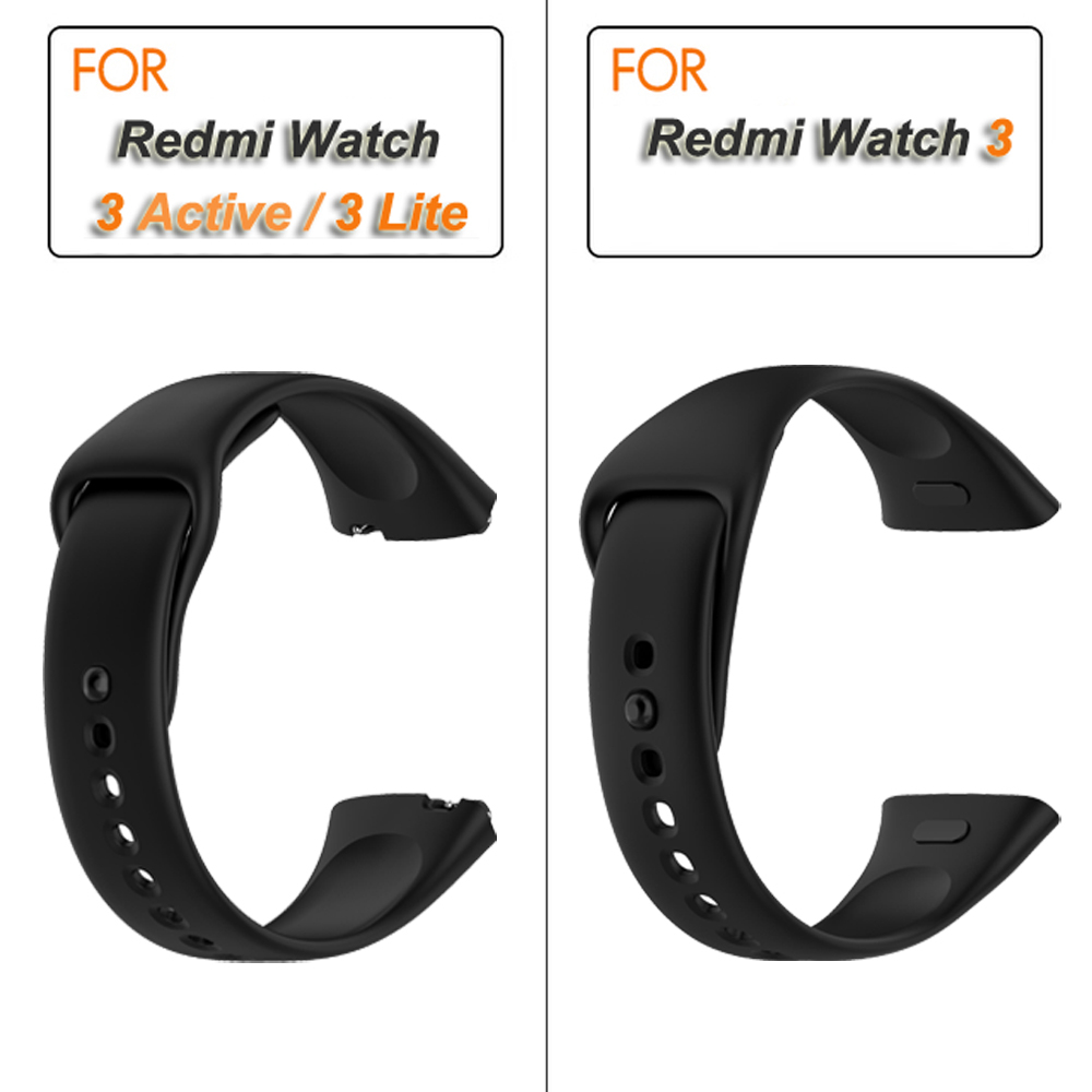 Watch Strap For Xiaomi Redmi Watch 3 Active/Lite Strap Replacement Silicone Strap For Xiaomi Redmi Watch 3 Strap Correa Bracelet