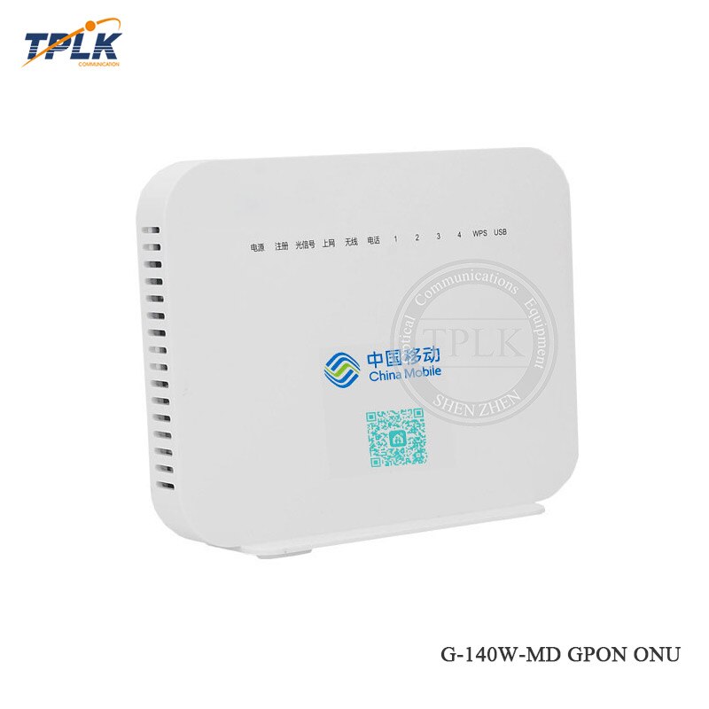 Original Alcatel Lucent G-140W-MD GPON ONU/ONT,With 1GE+3FE+WiFi+1Tel+1USB Port,English/Chinese Firmware,HGU Router Mode