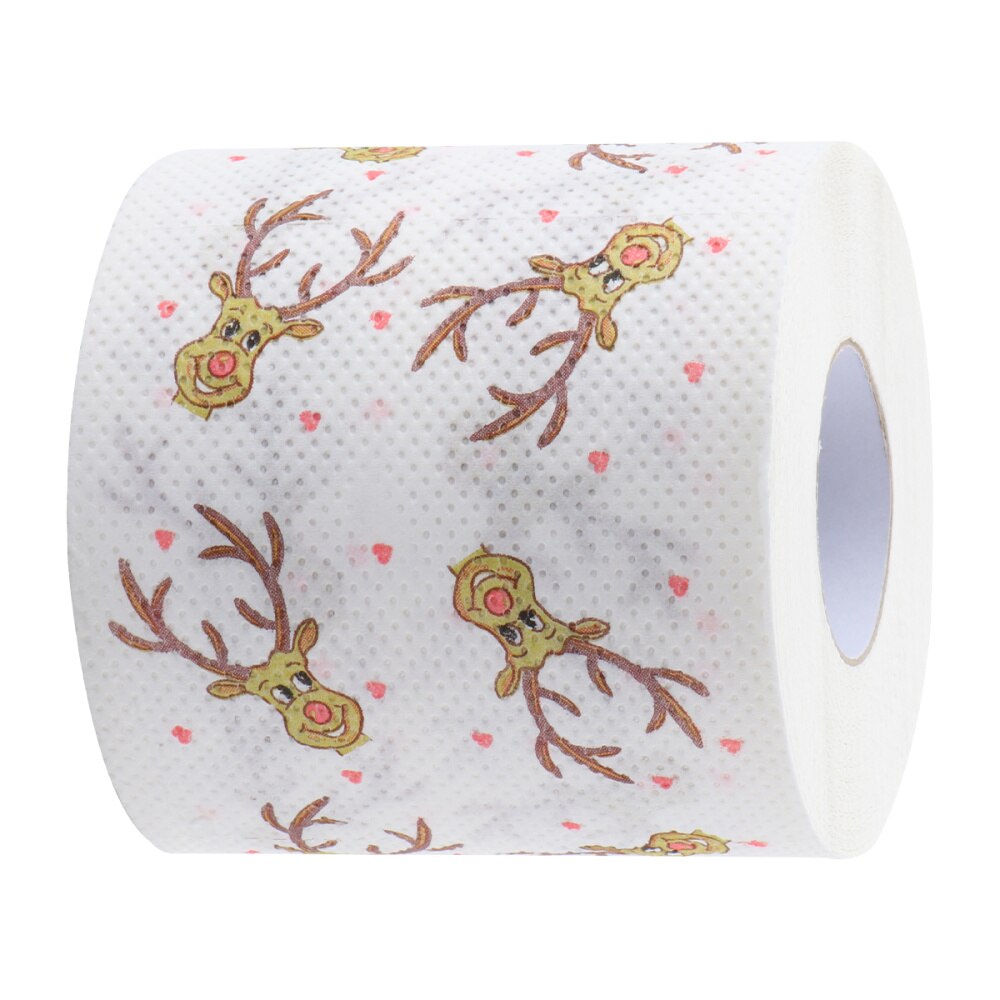 1 Roll of Roll Paper Christmas Roll Paper for Christmas Party Home