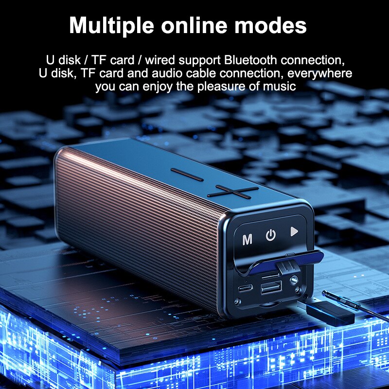 Mini Bluetooth-Compatibel Soundbar Luidspreker Kolom Draadloze Draagbare Outdoor Speaker Bass Sound Box Speaker Voor Pc Gamer Telefoon