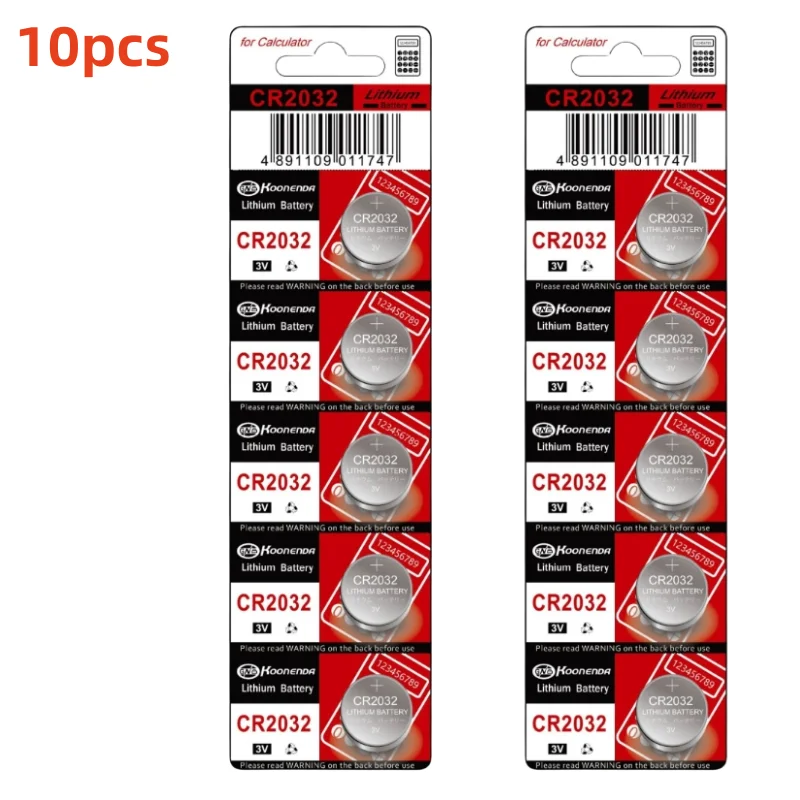 Bateria de célula tipo moeda de lítio cr2032 de 10-100 peças-bateria de botão de 3v para eletrônicos, remotos, balanças, dispositivos médicos (sem halógenos): YELLOW