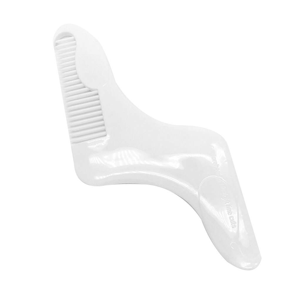 1pcs Innovative Beard Shape Comb Beard Shape Template Combing Tool Beard Brush Comb Second Generation Multifunction: Z white