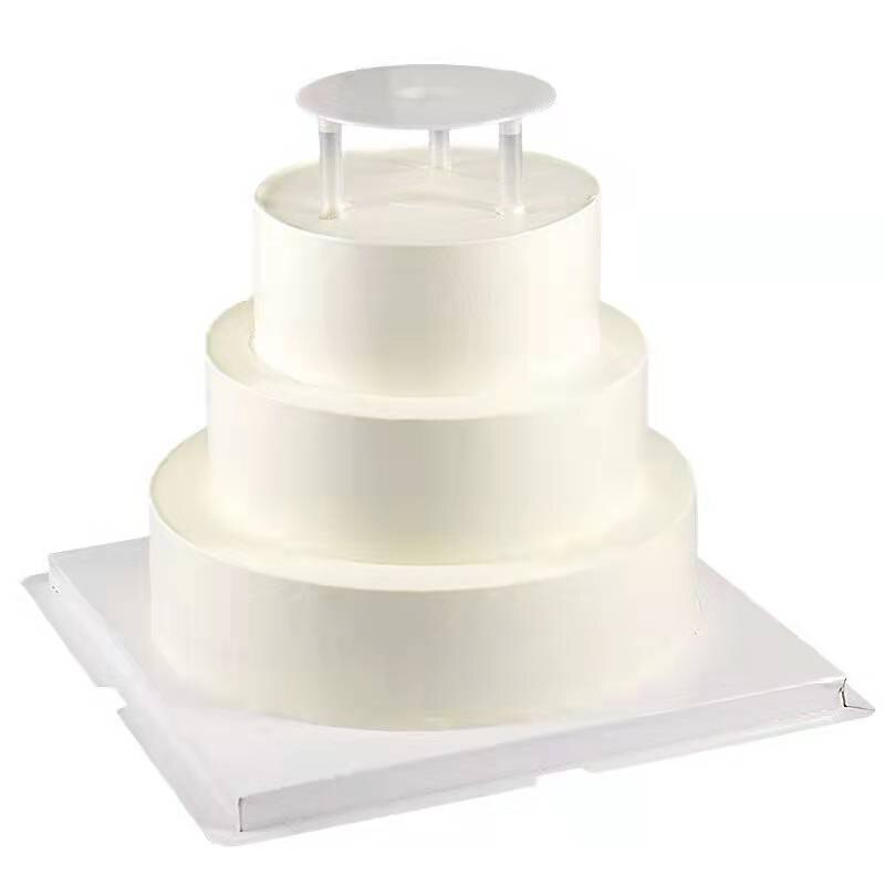 Multi-Layer Cake Stapelen Beugel Stands Set 15 Stuks Wit Cake Sticks Ondersteuning Staaf En 5 Stuks Cake Separator platen Cake Tool