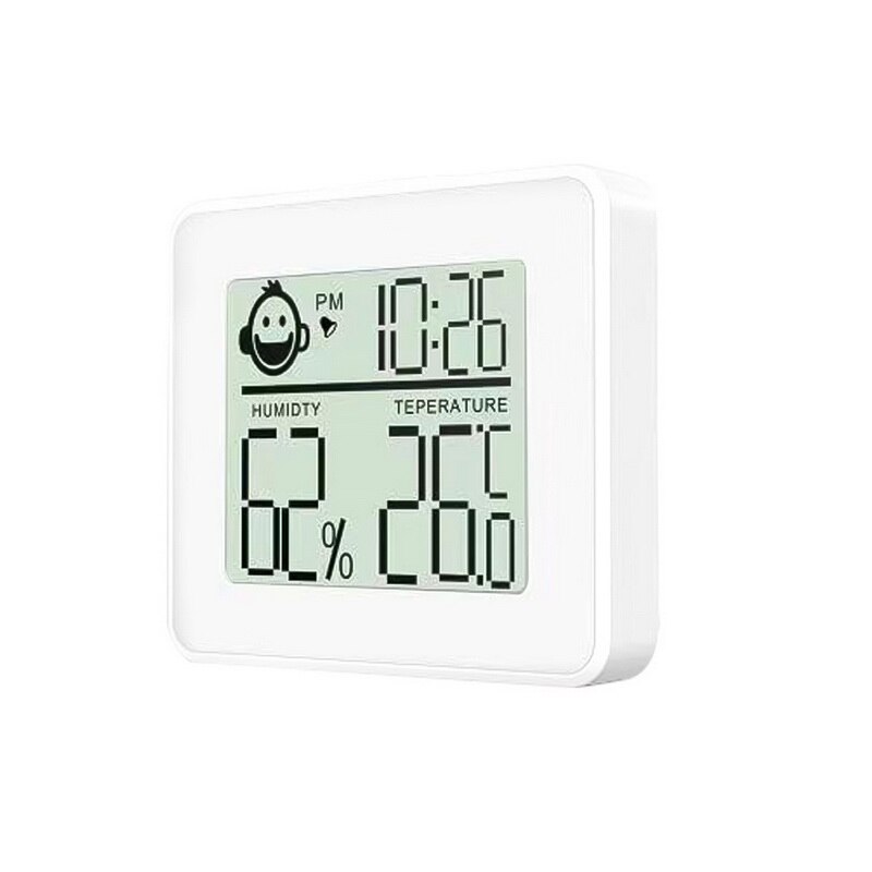 Indoor Thermometer Multifunction Thermometer Hygrometer Automatic Electronic Temperature Humidity Monitor Clock Large LCD Screen: 11