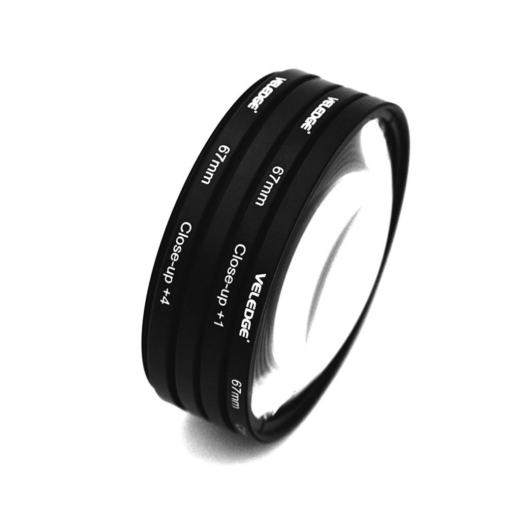 67 millimetri chiudere-su impostato di Filtri macro Fotografia Professionale Lenti kit + 1 + 2 + 4 + 10 magnificatoin Macchina Fotografica Optique Verre micro