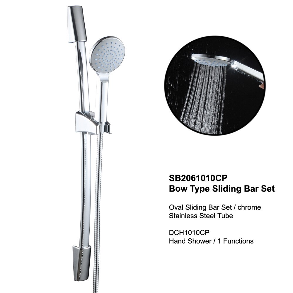 Bathroom Shower Bar Stainless Steel Hand Shower Bar Wall Mount Stand Adjustable Shower Slide Bar Bathroom Accessories