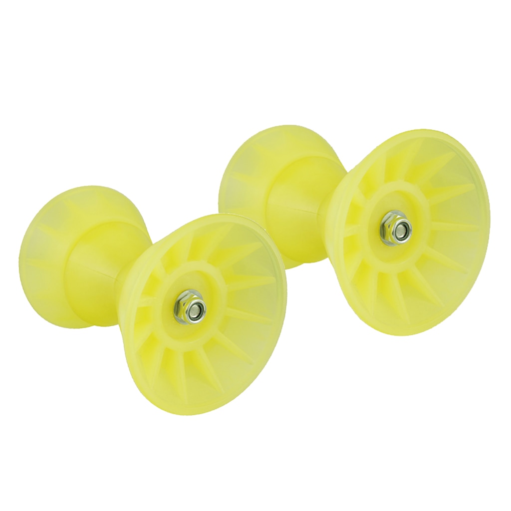 2Pcs 7inch Bow Bell Roller Assembly Bow Stop Bell Roller for Boat Trailer