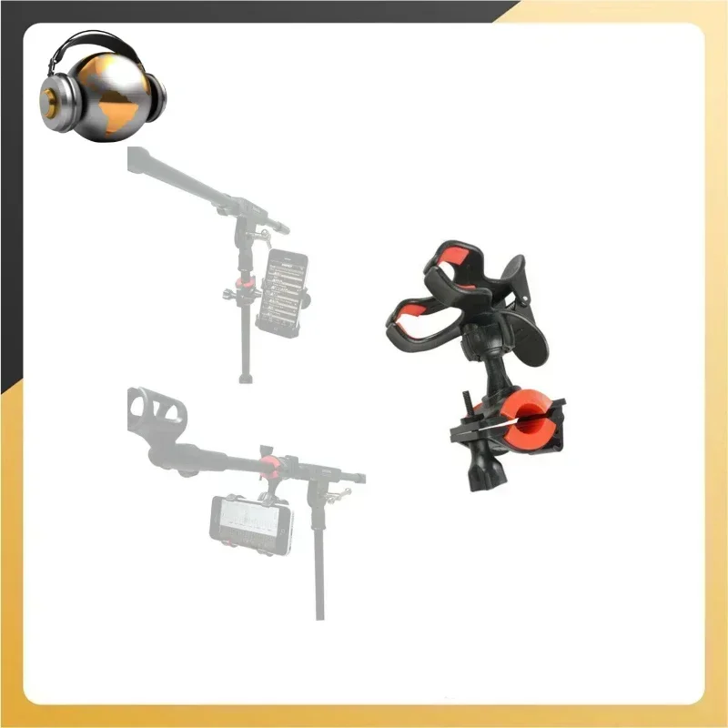 Soporte Universal para micrófono de bicicleta, soporte para teléfono, abrazadera para bajo, micrófono, accesorios para instrumentos eléctricos, 1 ud.