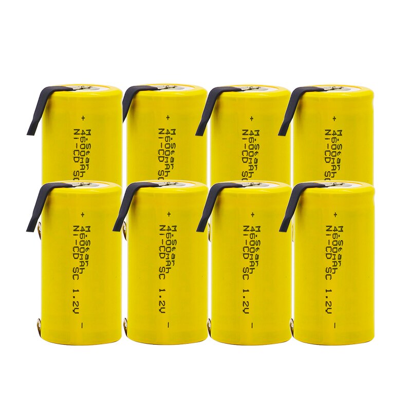 Batteria SC Ni-CD - 4600mAh - Ricaricabile - Compatibile con Bosch, Hitachi, Dewalt - Ideale per Utensili Elettrici