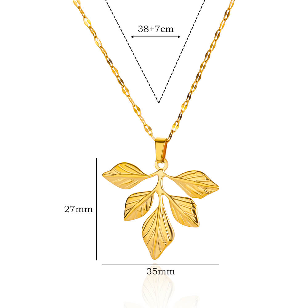 Colares com pingente de rosa para mulheres, cor dourada, flora, à prova d'água, casal de casamento, estética, aço inoxidável, joias: Banhado a ródio