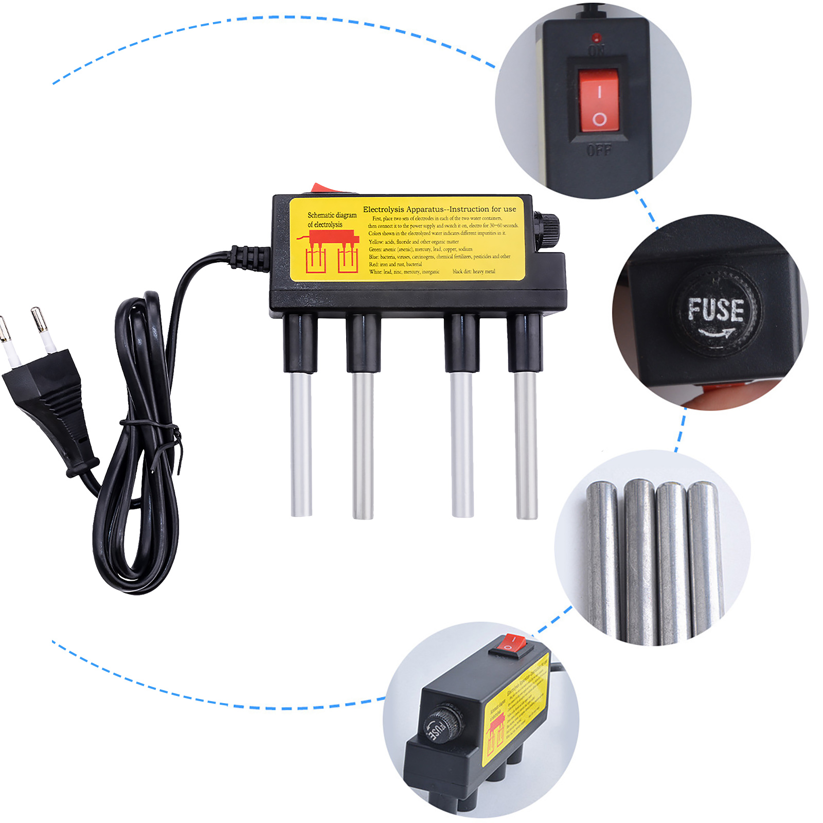 Premium Water Household Electrolyzer Test Electrolysis Water Tools Water Purity Level Meter Tester Testing Tool