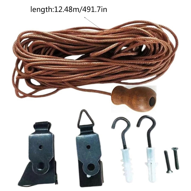 1 Set Rolgordijnen Fittingen Liftkoorden Bamboe Gordijn Repareren Touw Rolkap Accessoires Gereedschap Reparatie Onderdelen