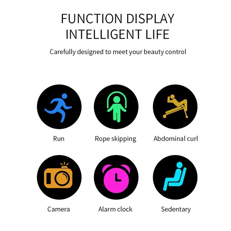 W9 Smart Horloge Mannen Vrouwen Hartslagmeter Bloeddruk Fitness Tracker Smart Horloge Band Sport Horloge Voor Ios Android fitness
