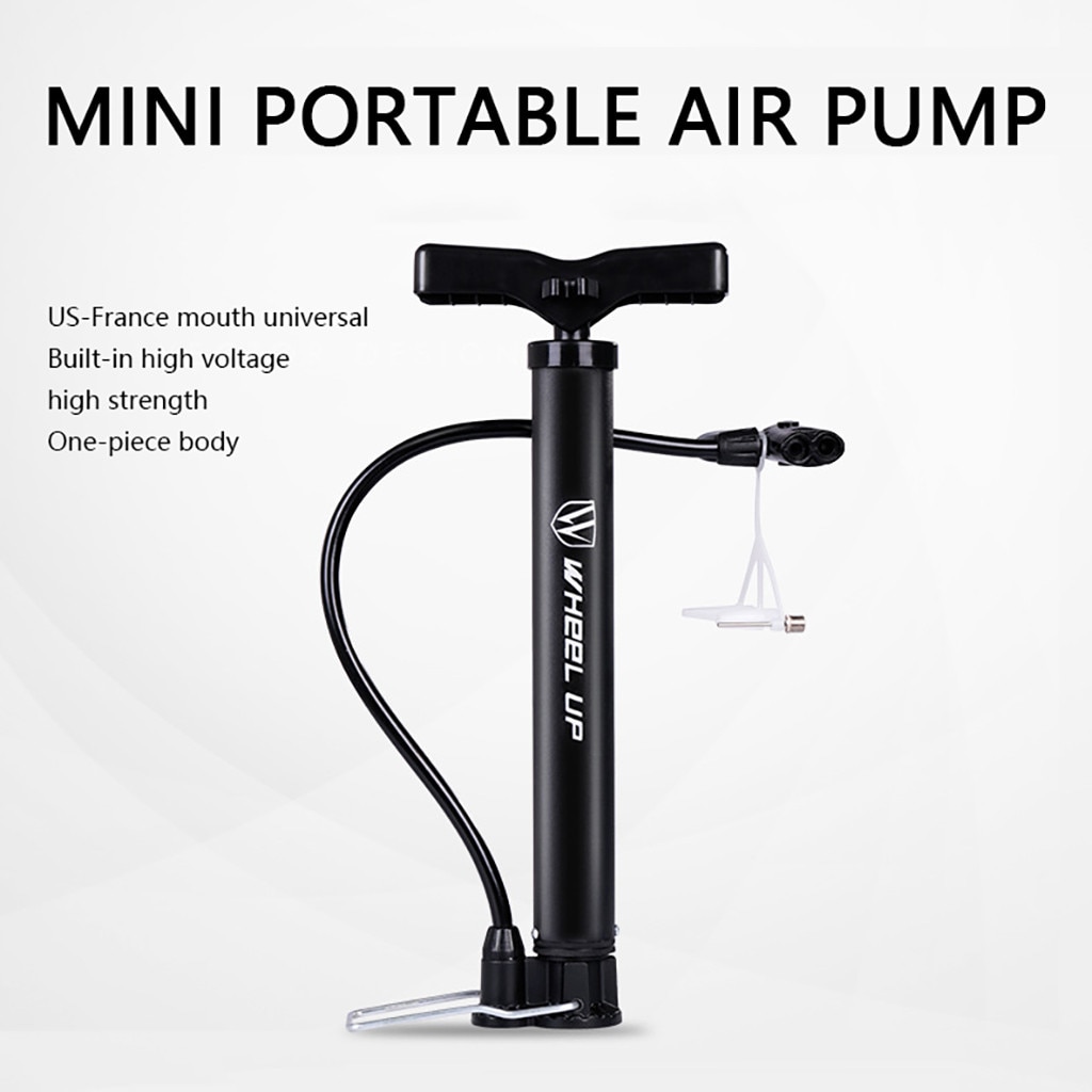 Mini Bike Pumps Portable Bicycle Tire Floor PumpsHand Foot Activated Bike Pumpswith Valvess Gas Needle for Road Bike Mountain#50