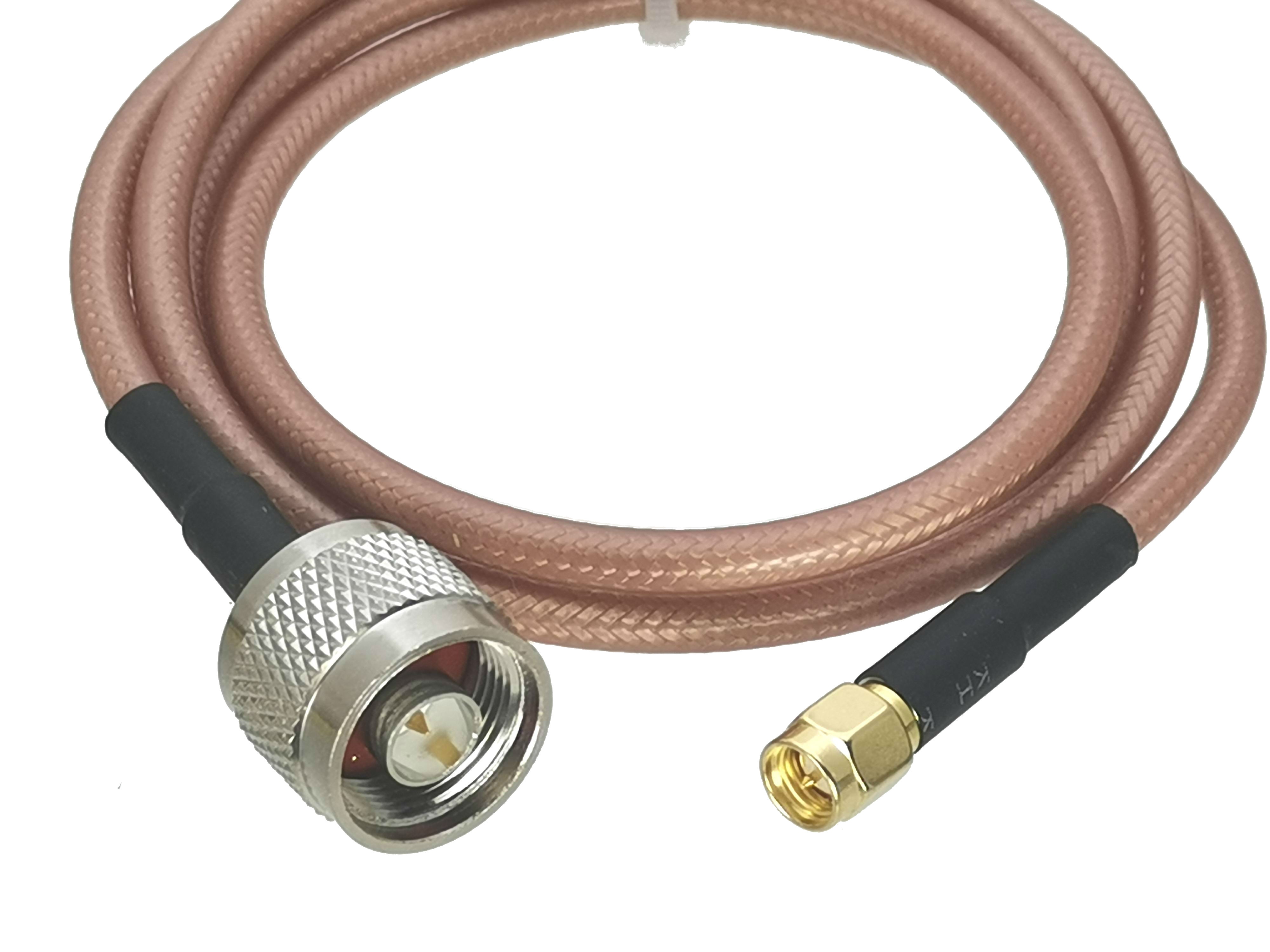 1Stck RG142 N stecker auf SMA Stecker Gerade Stecker RF koaxial Jumper Zopf Kabel 6 zoll ~ 10M
