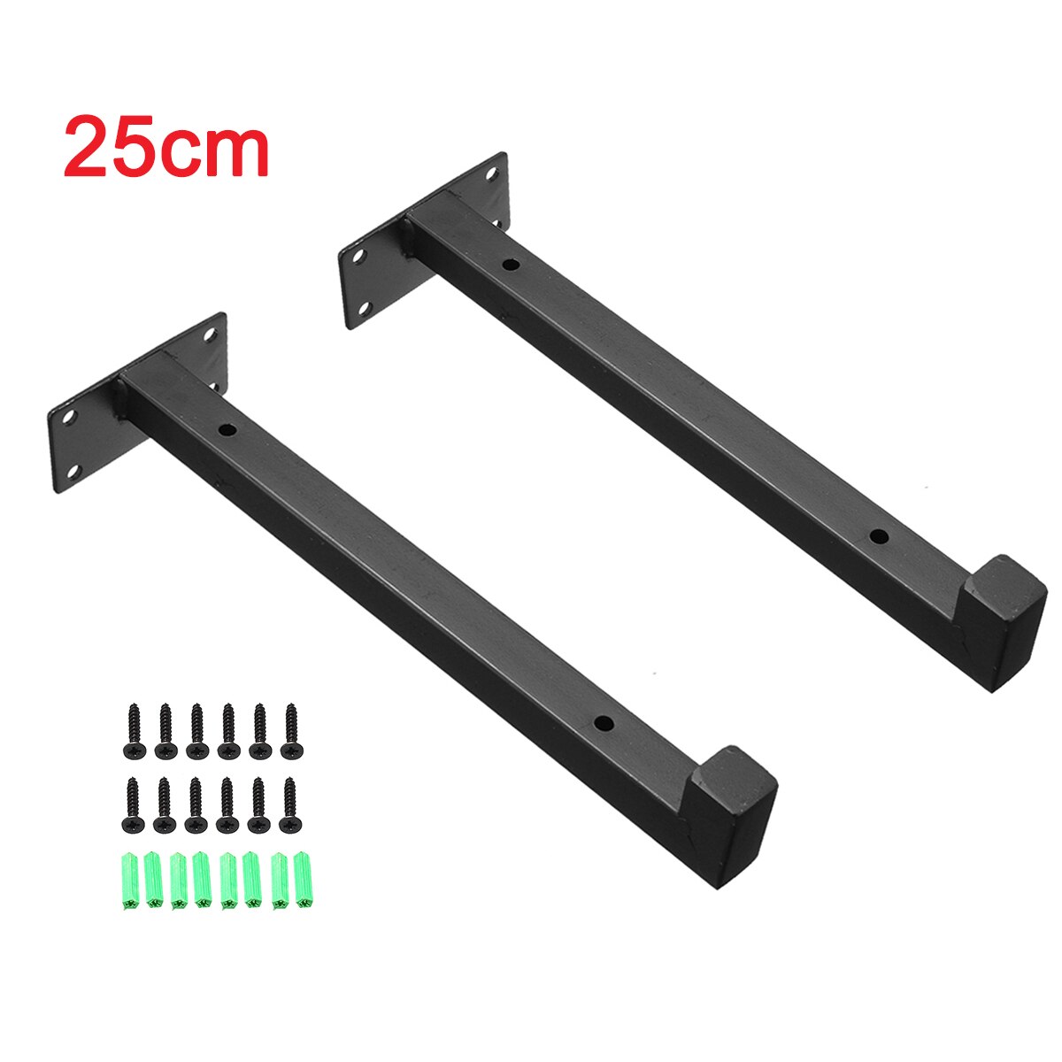 1 paar Zauberstab Montiert Regal Halterung schwer Pflicht Gerüst Bord Schwimm Halterung Industrielle Eisen Unterstützung Tisch 20 cm/25 cm/30 cm: 25cm