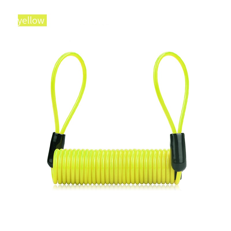 120cm Alarm Rabatt sperren Sicherheit Anti Dieb Motorrad Motorrad Rad Scheiben bremse Alarm chloss & Tasche und Erinnerung Feder kabel: Elfenbein
