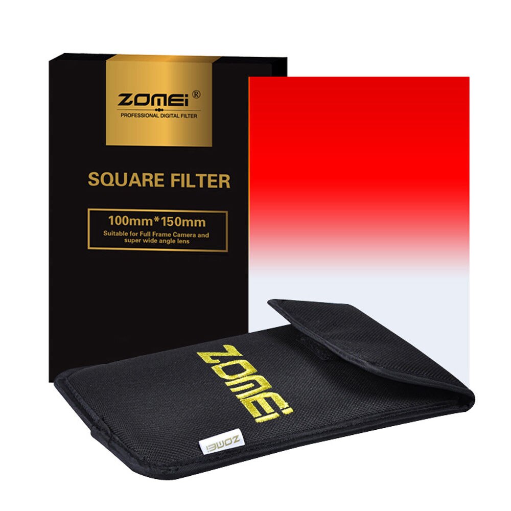 Zomei-Kit de filtro cuadrado para Cokin Z-Pro Cokin Z Lee, set de Té Azul, naranja y rojo de 100x150mm