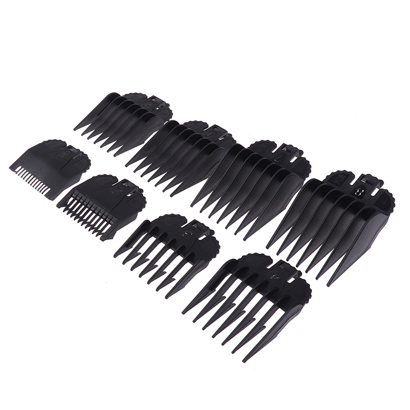 1Set 2/8/10Pcs Universal Hair Clipper Guards For Hair Clippers Barber Accessories Trimmer Attachment Limit Combs: PURPLE