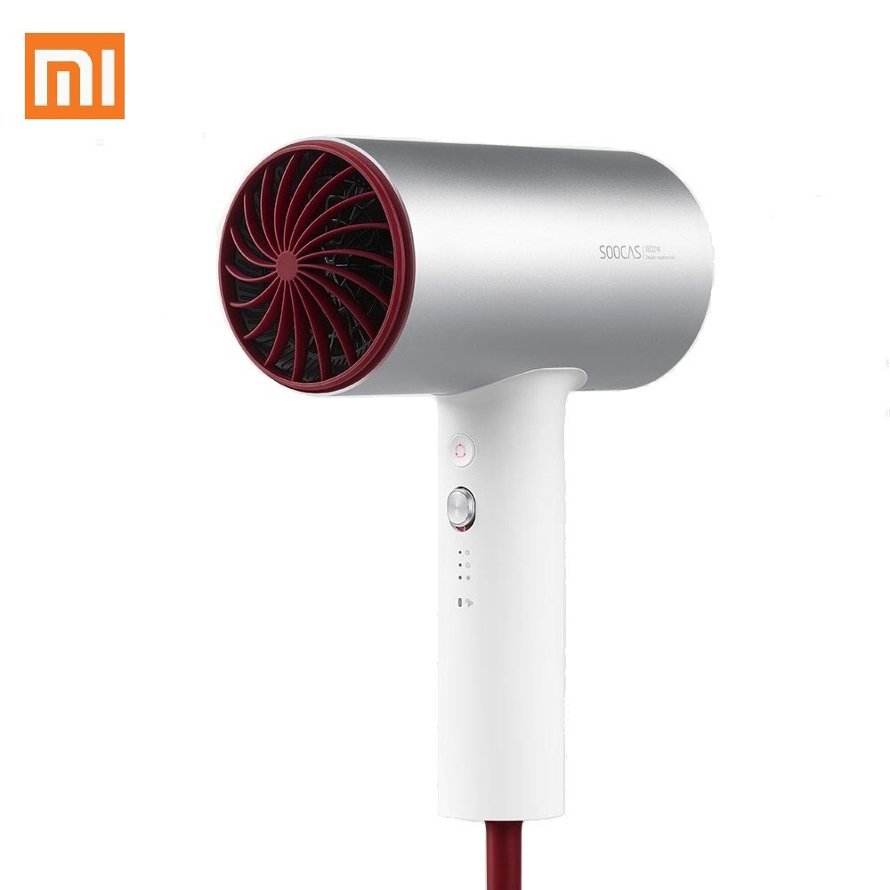 Xiaomi Soocas H3S Anion Hair Dryer Aluminum Alloy Body 1800W Air Outlet Anti Innovative Diversion: Default Title