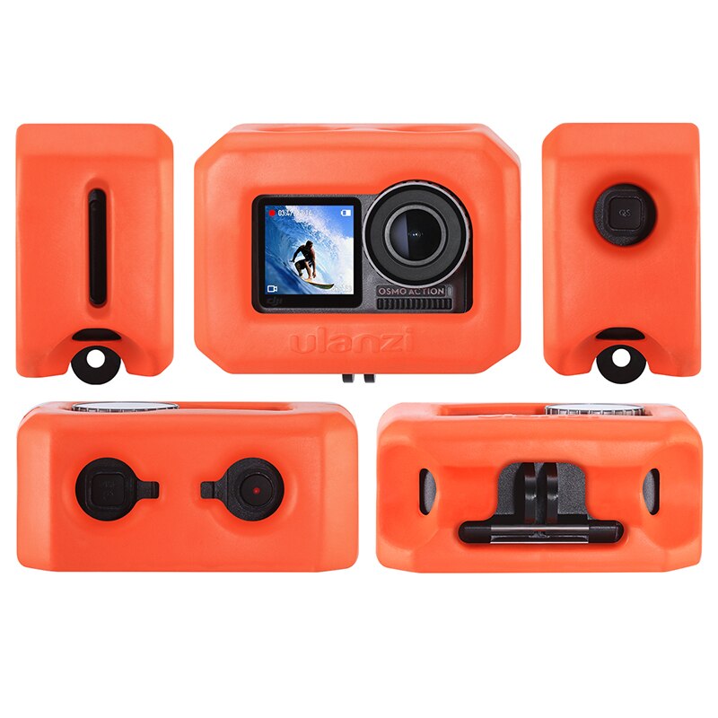 Ulanzi OA-4 Floaty Case Behuizing Voor Dji Osmo Action Drijvende Oranje Venture Shell Case Voor Surfen Schaatsen