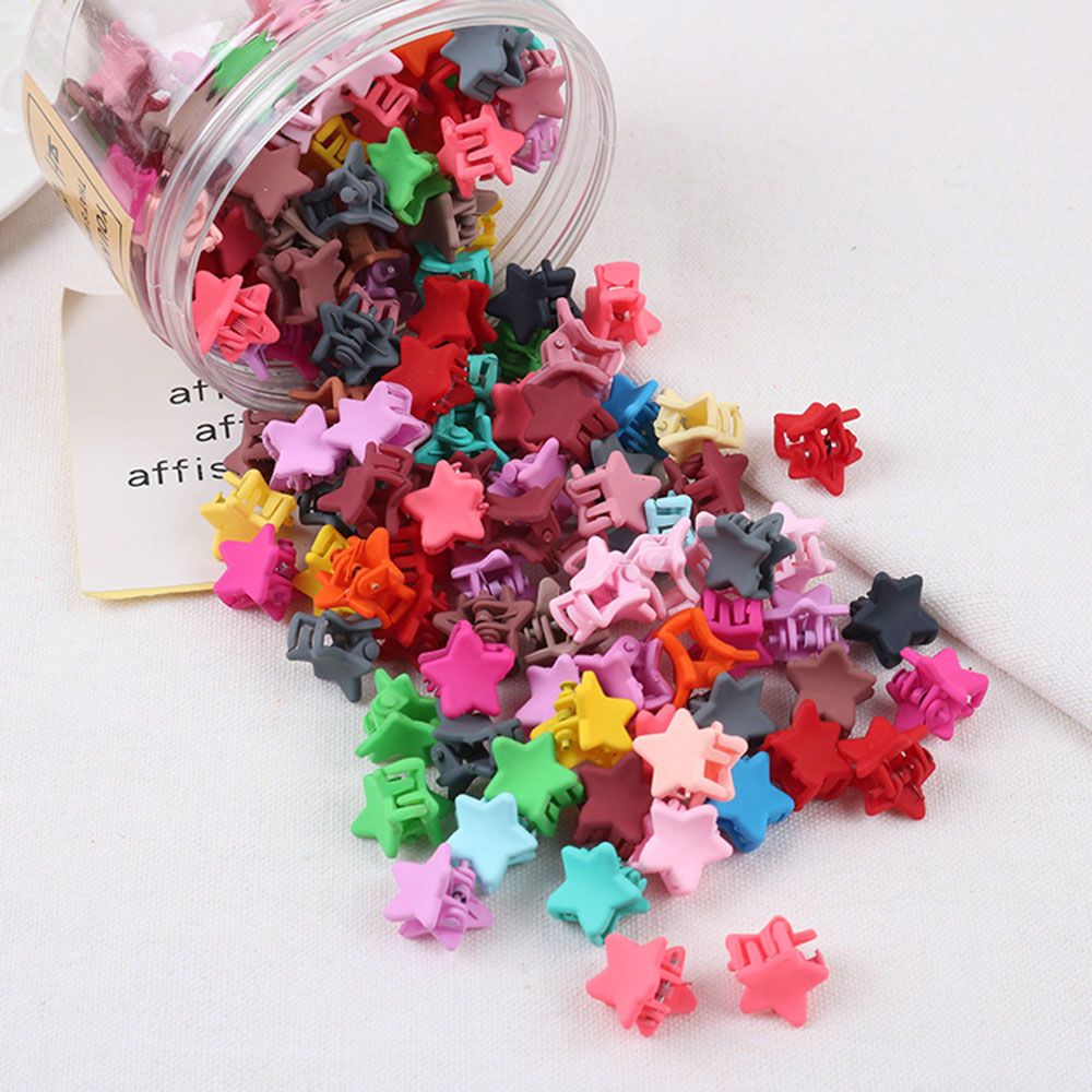 Conjunto de 30 Uds. De pinzas para el pelo en forma de estrella de colores caramelo para verano, pinzas para el pelo para mujeres, accesorios para el cabello