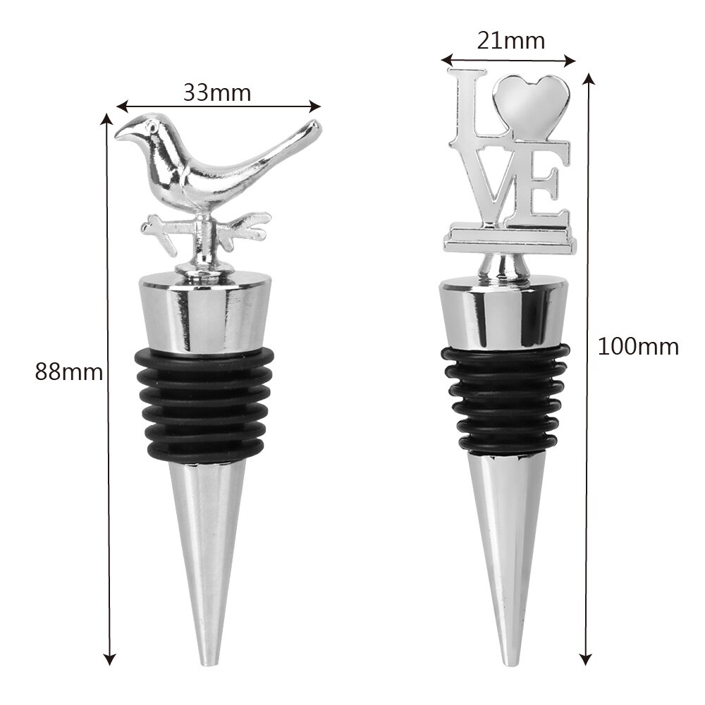 Hilife zink legering flaske propper vin flaske stik gadgets vin prop køkken tilbehør bar værktøj barware