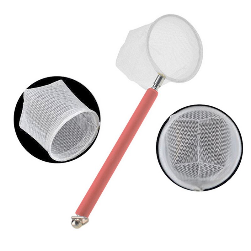 Mini adjustable 3D catch tank fishing net stainless steel Net shrimp dipper fish dipper shrimp catcher nets round square pocket