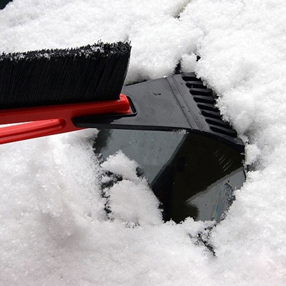 2 In 1 Ice Scraper Windshield Motorcycle Ice Breaker Tool Clean Snow Remover Winter Goods Brush For Glass Scraper Window