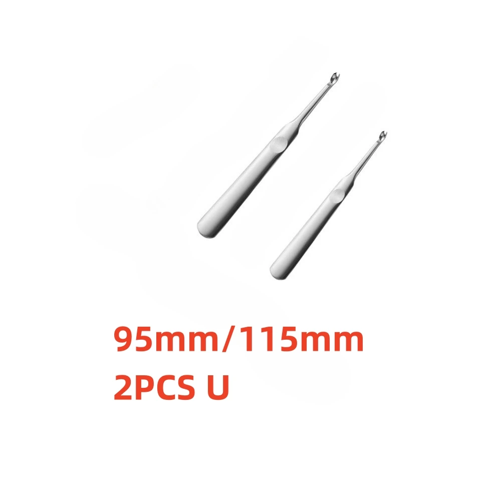 1/2Pcs U+V Shaped Leather Stitching Skiving Handmade Punching Tool Kit Leathercraft Hole Puncher Edge Beveler Tool Kit: DEEP BLUE