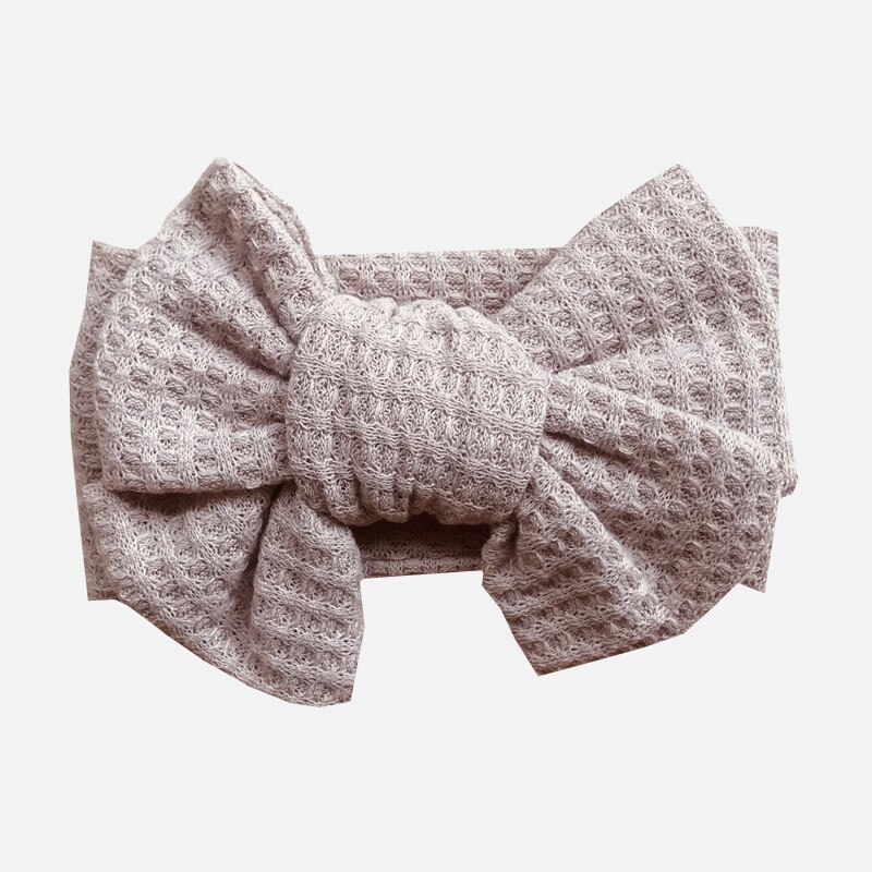 Knit Bow Baby Hoofdband Voor Kind Strik Hoofddeksels Kabels Tulband Voor Kinderen Elastische Headwrap Baby Haar Accessoires: 5