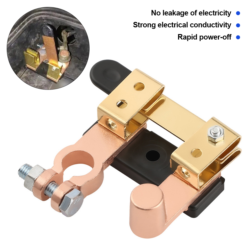 Interruptor de batería de coche de 12V y 24V, interruptor principal de hoja de cuchillo de poste superior, interruptor de apagado de desconexión de batería para coche, RV, barco y camión