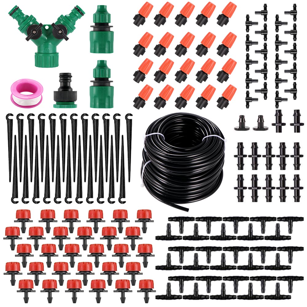Dripping Watering Irrigation Set 30M DIY Drip Kit With Timer Garden Dripping Tools Set Watering Hose Tools Set Outdoor Tools